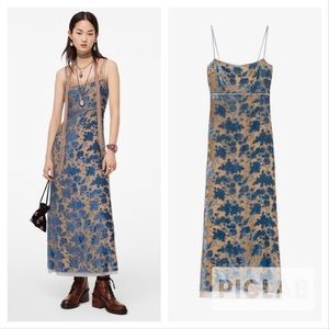 Zara limited edition velvet dress
